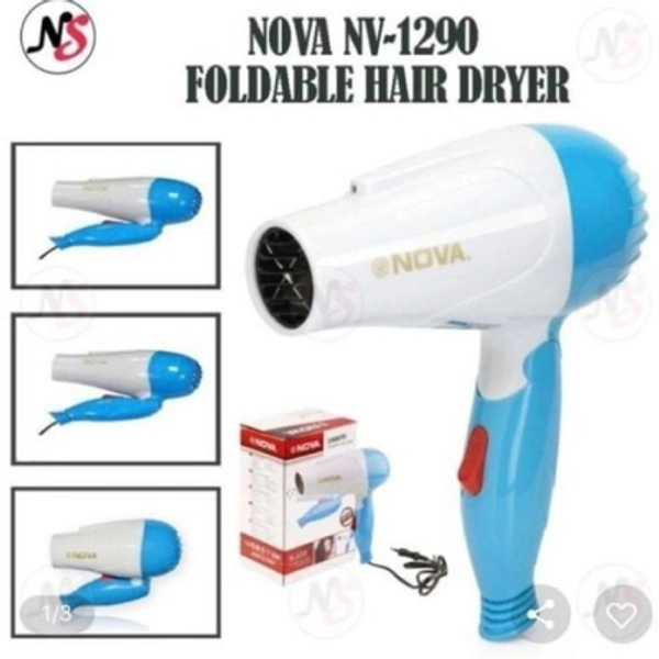 Nova S2S 1290_blue_1_Nr Hair Dryer Hair Dryer - Blue + White