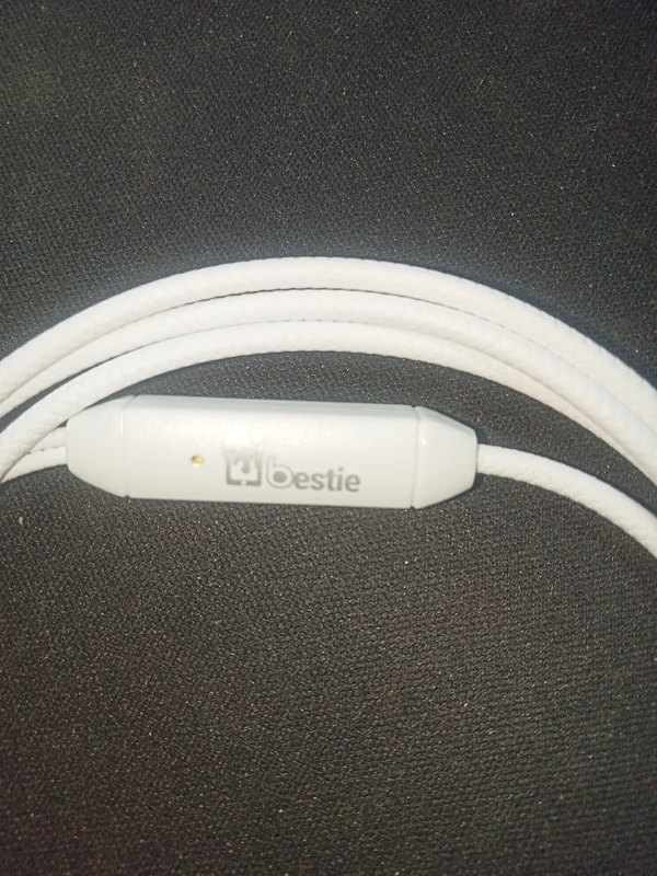 Bestie Stereo Earphone - White, 1 Miter