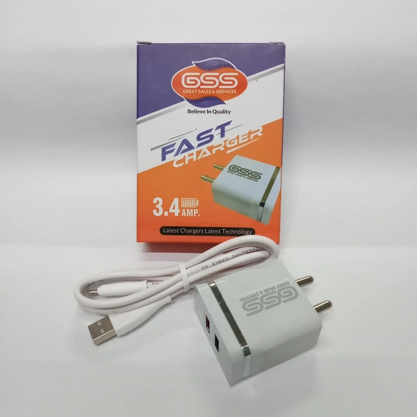 GSS 721 Fast Charger 3.4 AMP. - Android Charger 