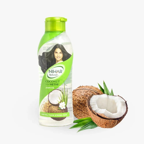 Nihar NIHAR Naturals Hair Oil Coconut With Methi Jasmine - 200ml
