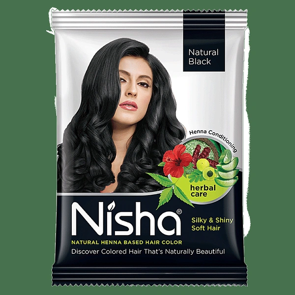Nisha Natural Henna Based Hair Colour  - Black