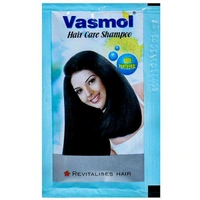 Vasmol 33 Kali Mehendi Powder Hair Dye (With Vasmol Hair Care Shampoo 4 ml) - 3 Pieces