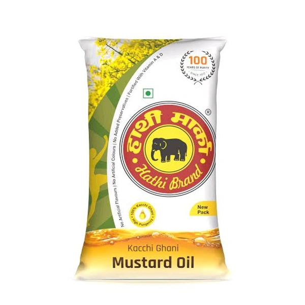 Elephant Brand Hathi Marka Kachhi Ghani Mustard Oil 