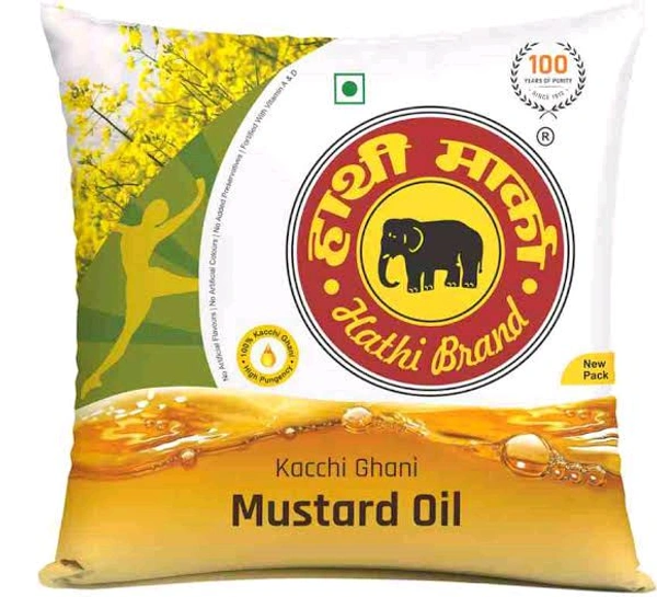 Elephant Brand Hathi Marka Kachhi Ghani Mustard Oil  - 500ml