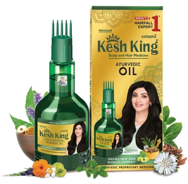Emami  Kesh King Ayurvedic Anti Hair Fall, Hair Growth Oil, 21 Naturals Ingredients Hair Oil  - 100ml