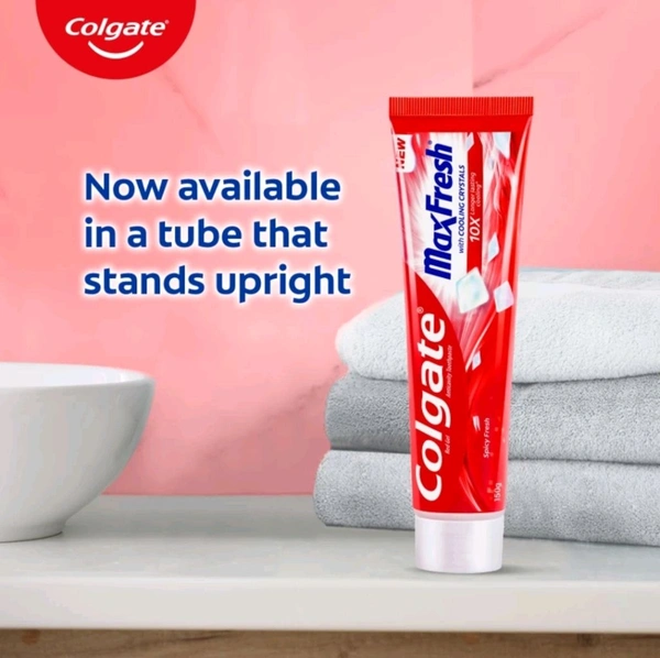 Colgate Max Fresh Toothpaste, Red Gel Paste With Menthol, Spicy Fresh (Combo Pack)