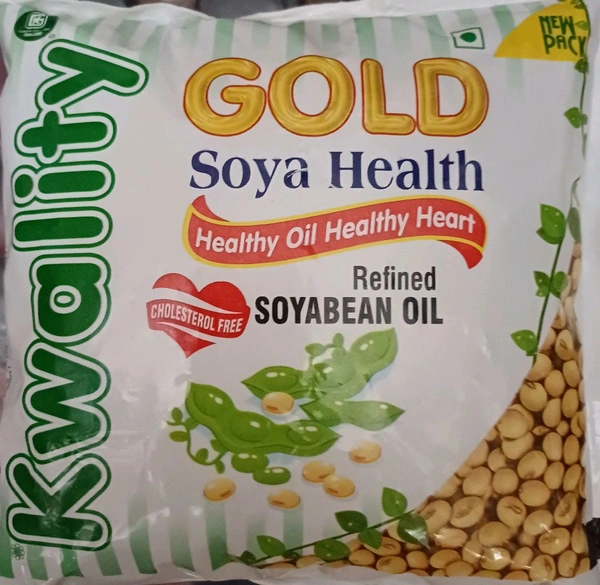 Kwality  Gold Soya Health (Healthy Oil Healthy Heart) Refined Soyabean Oil, Cholesterol Free - 400g