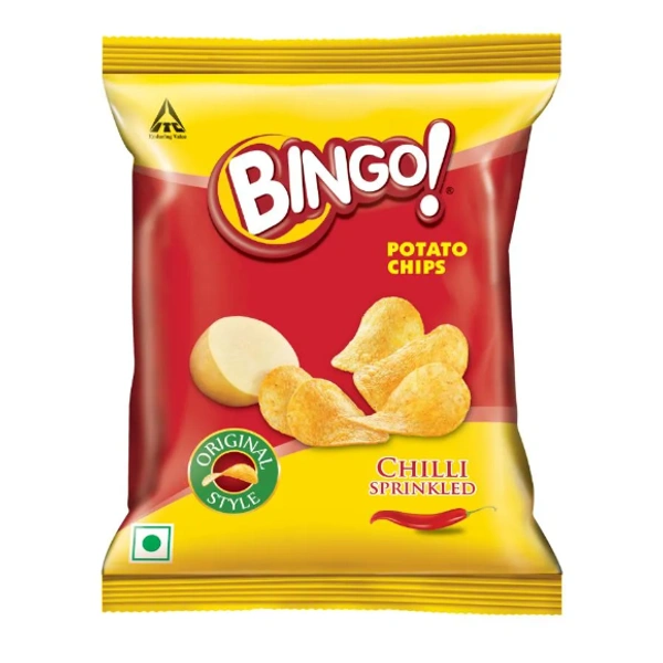 Bingo Potato Chips Original Style Chilli Sprinkled - 30g
