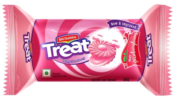 Britannia Treat Buzzy Strawberry - 150g