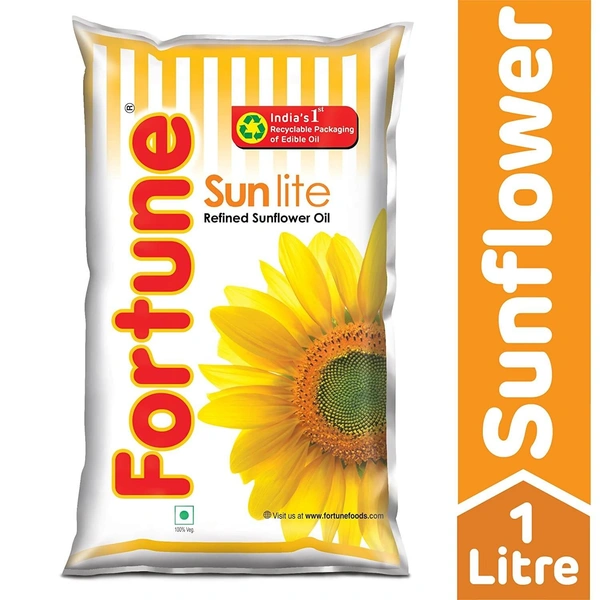 Fortune Refined Sunflower Oil - 1Lit