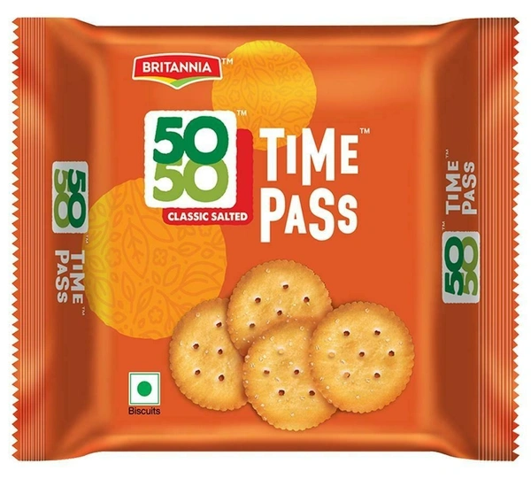 Britannia Time Pass 50-50 Biscuits - 78g