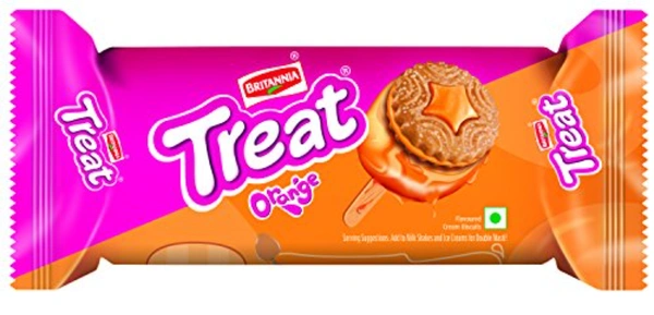 Britannia Treat Orange Biscuits - 64g