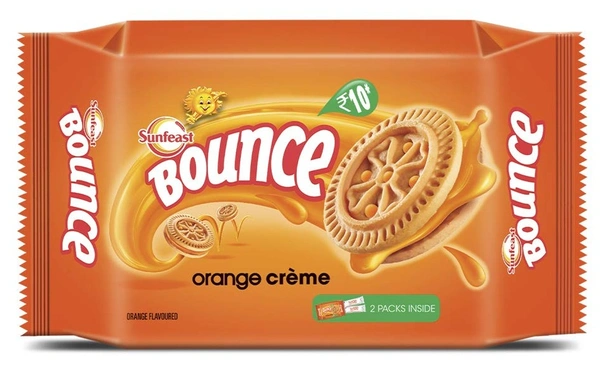 Sunfeast Bounce Orange Biscuits - 82g