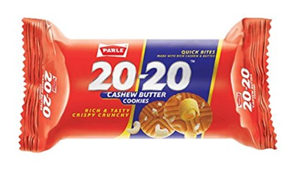 Parle 20-20 Cashew Butter Cookies - 40g