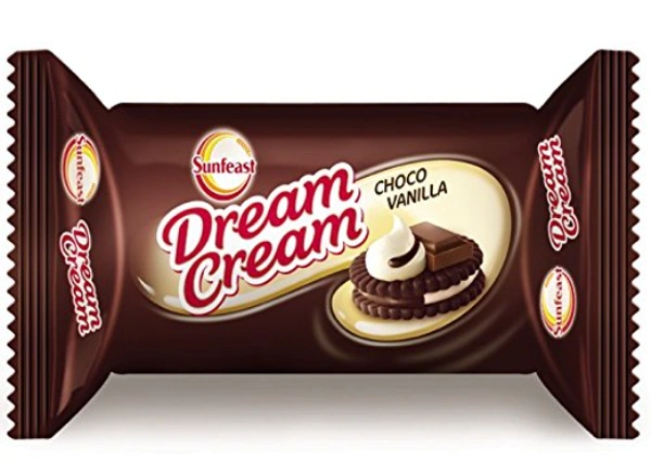 Sunfeast Dream Cream Choco Vanilla  Biscuits - 60g