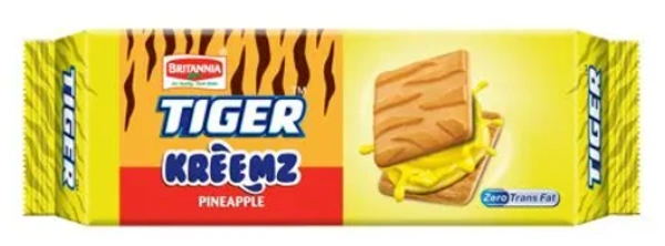 Britannia Tiger Kreemz Pineaple Biscuits - 43g