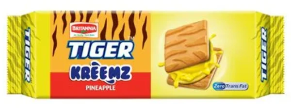 Britannia Tiger Kreemz Pineaple Biscuits - 100g
