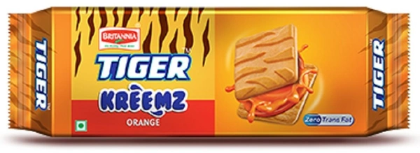 Britannia Tiger Kreemz Orange  Biscuits - 43g