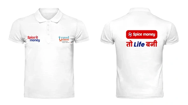 Spice Money Travel Union T Shirt  - White, L