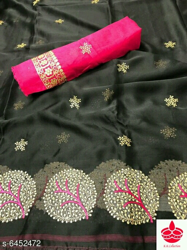 Name: Attractive Moss Chiffon Embroidery SareeMultipack: SingleSizes: Free SizeCountry of Origin: India - color free, Free size