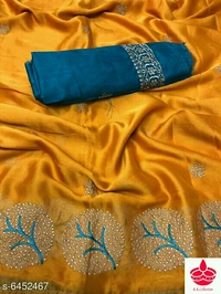 Name: Attractive Moss Chiffon Embroidery SareeMultipack: SingleSizes: Free SizeCountry of Origin: India - color free, Free size