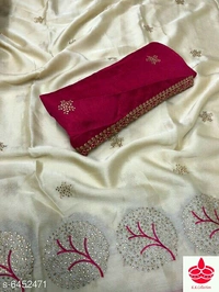 Name: Attractive Moss Chiffon Embroidery SareeMultipack: SingleSizes: Free SizeCountry of Origin: India - color free, Free size