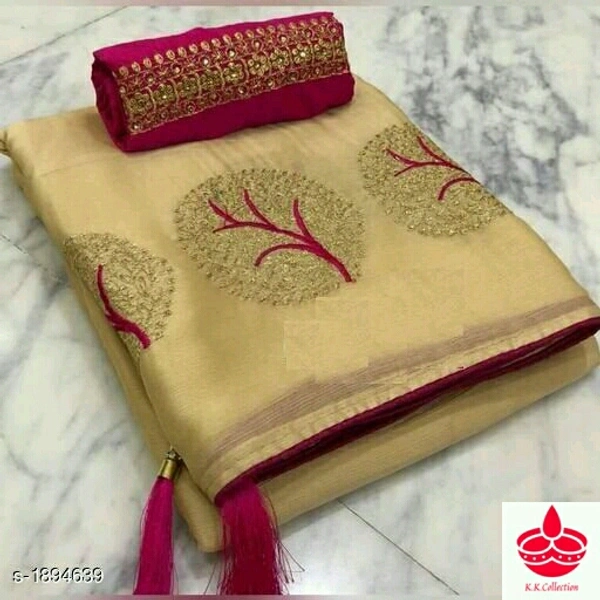 Name: Attractive Moss Chiffon Embroidery SareeMultipack: SingleSizes: Free SizeCountry of Origin: India - color free, Free size