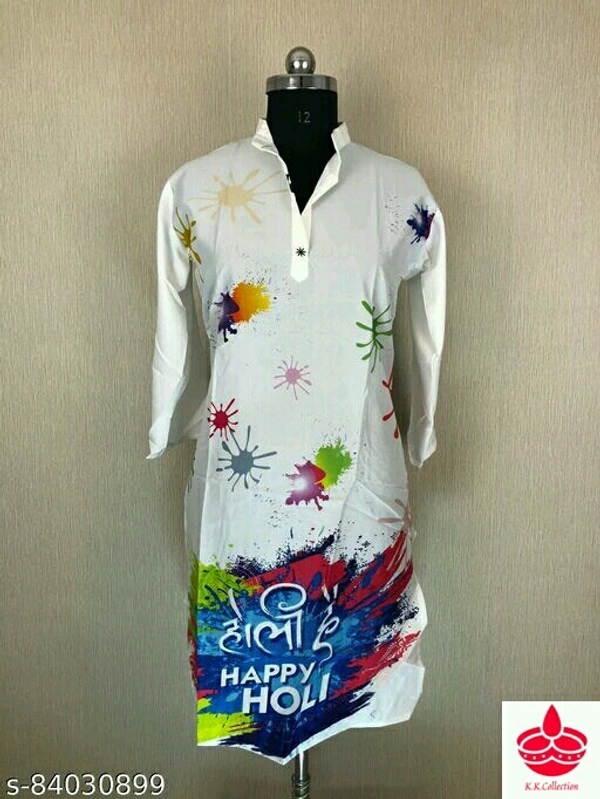Holi special kutta hello hello helloFabric: CrepeCombo of: SingleSizes: L (Length Size: 45 in) XL (Length Size: 45 in) XXL (Length Size: 45 in) Country of Origin: India