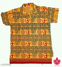Om Printed Short KurtaFabric: Cotton BlendSleeve Length: Short SleevesPattern: PrintedMultipack: SingleSizes: 1-2 Years, 2-3 Years (Chest Size: 26 in, Length Size: 15 in) 3-4 Years (Chest Size: 27 in, Length Size: 16 in) 4-5 Years, 5-6 Years, 6-7 Years, 7-8 Years, 8-9 Years, 9-10 Years, 10-11 Years, 11-12 Years, 12-1