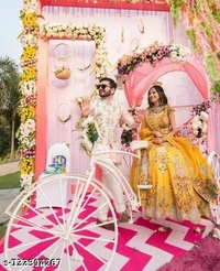 Brand new latest Designer Trending And Stylish Lehenga  - Yellow, Semi Stitched