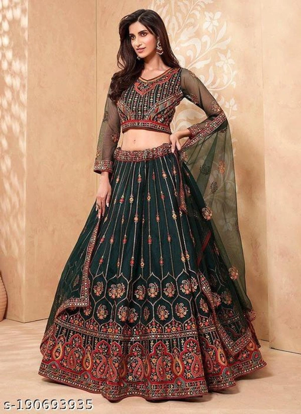 Exclusive Fancy-Lehenga  - Semi-Stitched