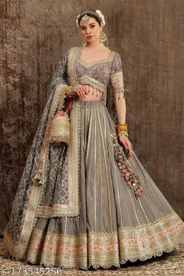 Exclusive Fancy-Lehenga  - Semi-stitched
