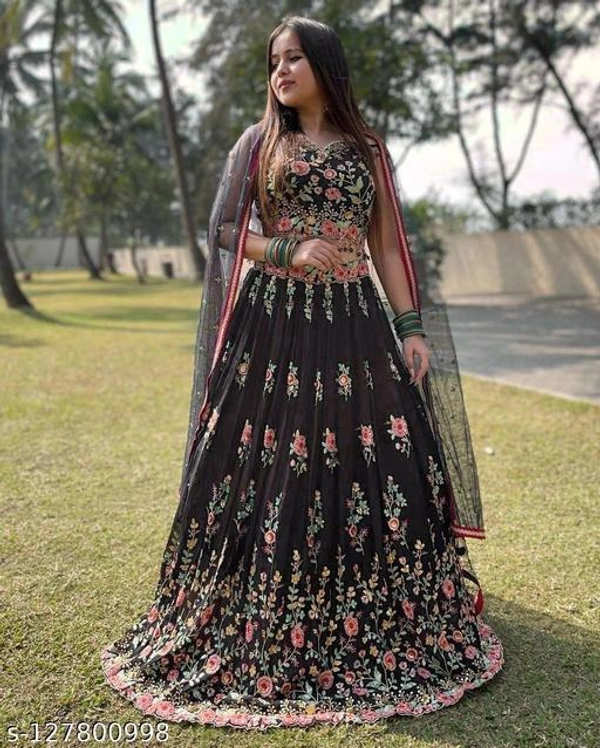 Zestleaf New Designs Lehenga  - Free-Size