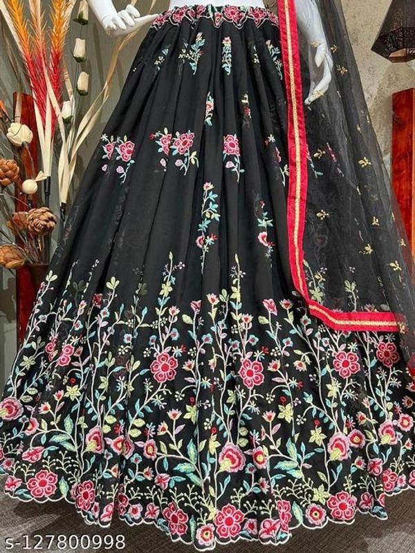 Zestleaf New Designs Lehenga  - Free-Size
