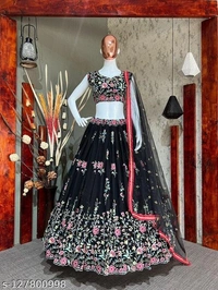 Zestleaf New Designs Lehenga  - Free-Size