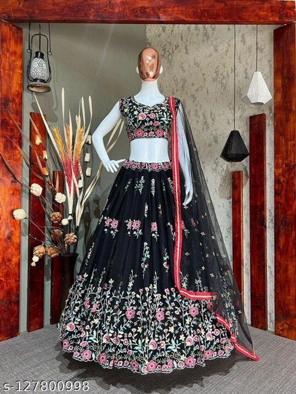 Zestleaf New Designs Lehenga  - Free-Size