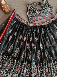 Zestleaf New Designs Lehenga  - Free-Size