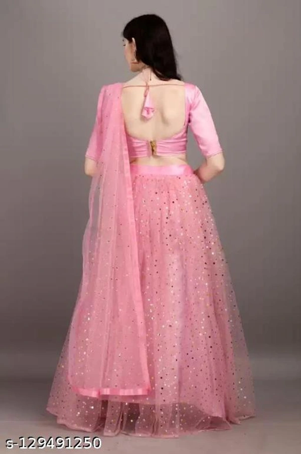 Bright Colour Lehenga Choli  - Semi-Stitched