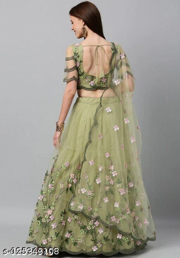 Simple Beautiful Wedding Partywear Lehengas  - Semi-Stitched