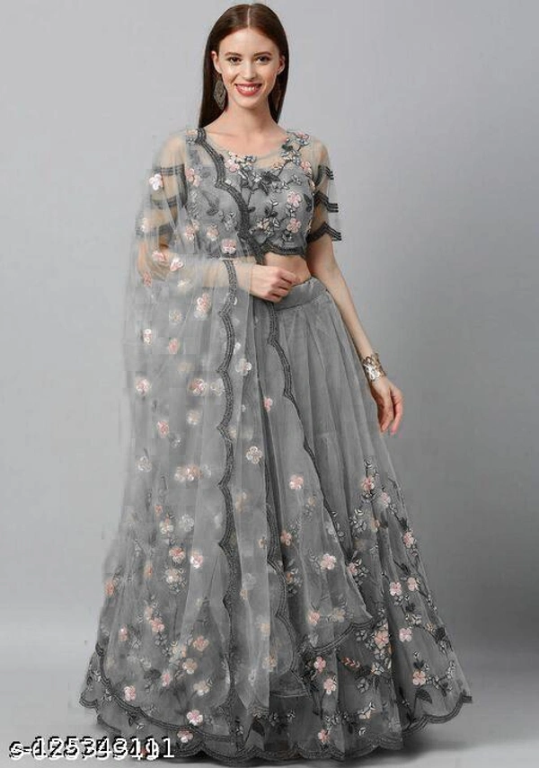 Simple Beautiful Wedding Partywear Lehengas  - Semi-stitched