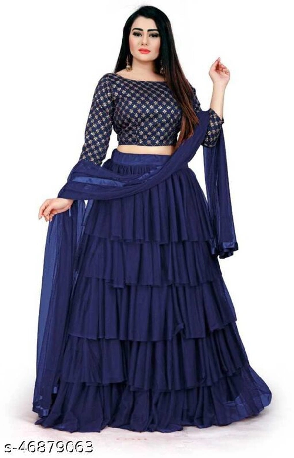 Aagami Famous Lehengas  - Semi-Stitched