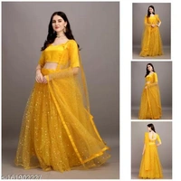 Adrika New Lehengas Cloted  - Semi-stitiched