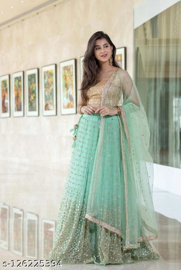 Dharmi Creations Lehenga  - Semi-Stitched