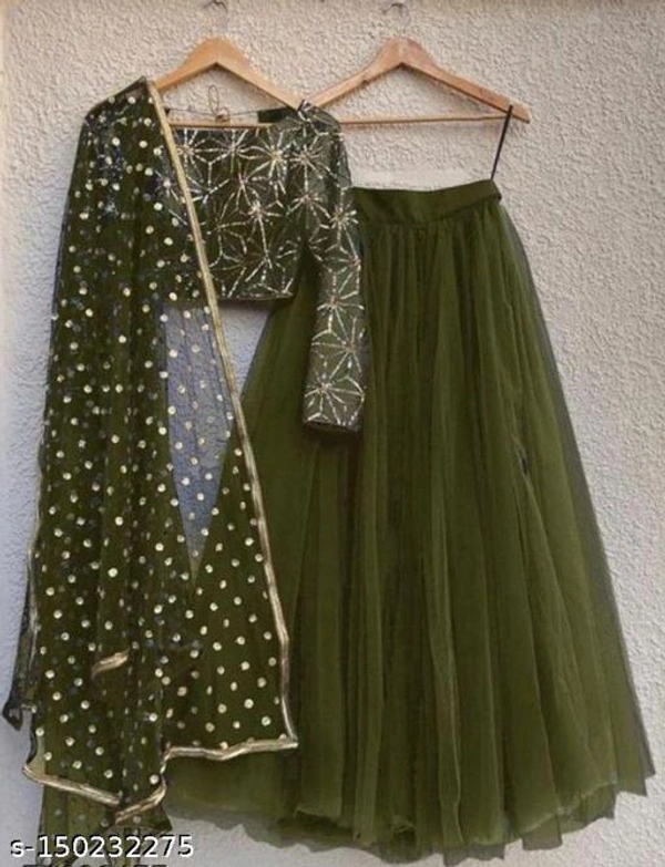 New Latest Colourful Brindal Lehengas  - Free-Size