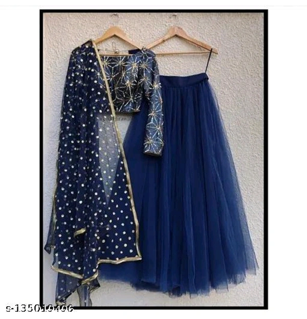 New Latest Colourful Brindal Lehengas  - Free-Size