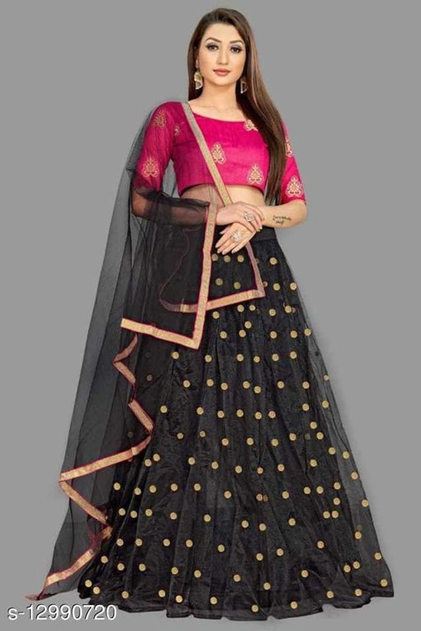 Simple Beautiful Wedding Partywear Lehengas  - Free-Size