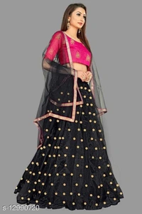 Simple Beautiful Wedding Partywear Lehengas  - Free-Size