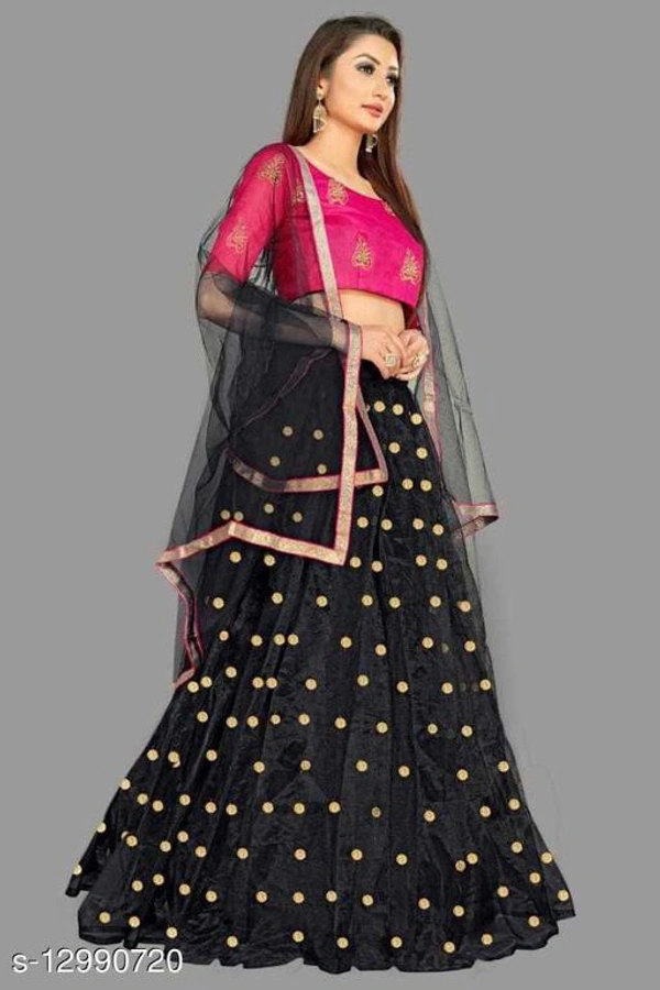 Simple Beautiful Wedding Partywear Lehengas  - Free-Size