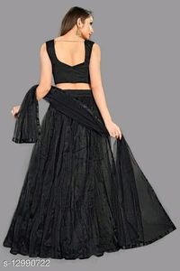 Simple Beautiful Wedding Partywear Lehengas  - Free-Size