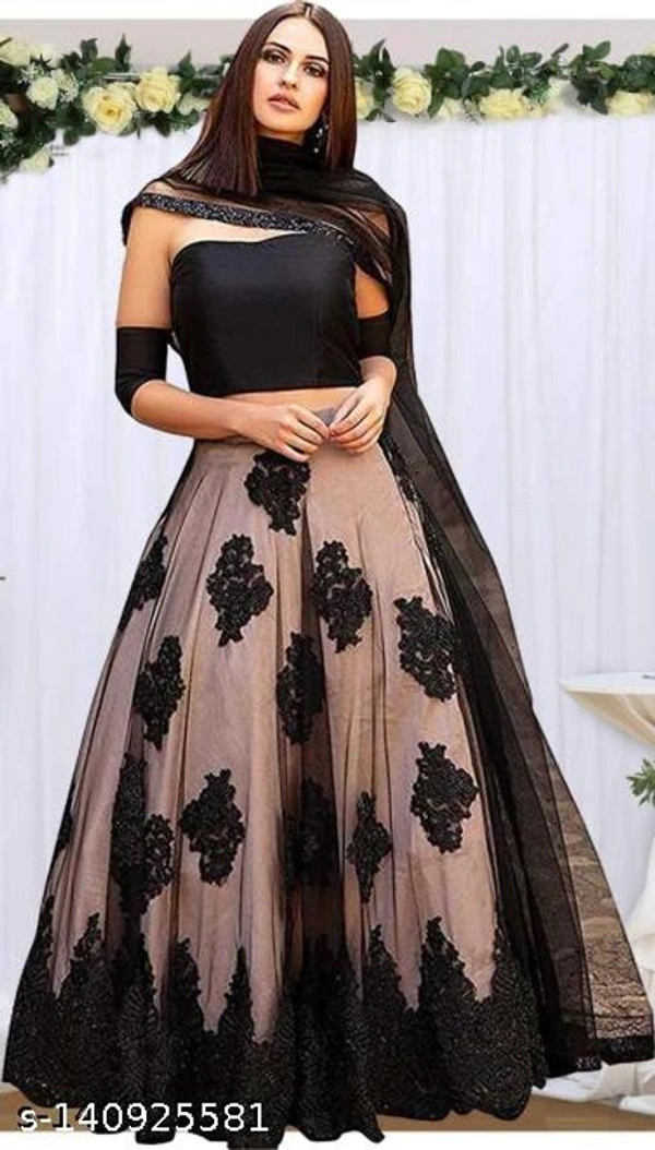 Simple Beautiful Wedding Partywear Lehengas  - Free-Size